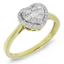 Load image into Gallery viewer, 0.31CT DIAMOND HEART RING
