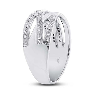 0.18CT DIAMOND BRIDGE RING