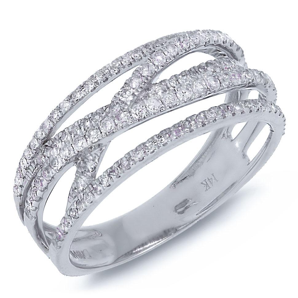 0.50CT DIAMOND BRIDGE RING