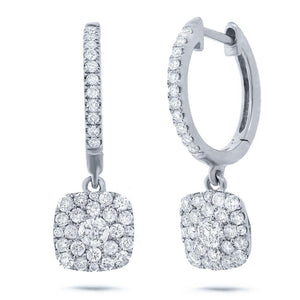 1.20CT DIAMOND CLUSTER EARRING