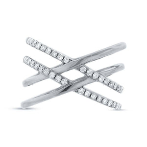 0.34CT DIAMOND BRIDGE RING