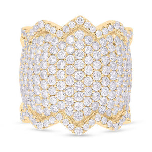 3.91CT DIAMOND PAVE RING