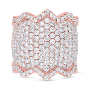 3.91CT DIAMOND PAVE RING