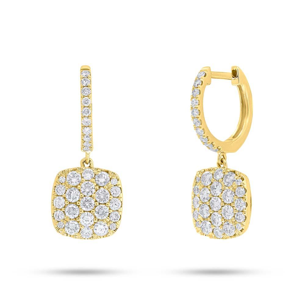 1.10CT DIAMOND PAVE EARRING