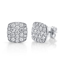 Load image into Gallery viewer, 1.10CT DIAMOND PAVE STUD EARRING
