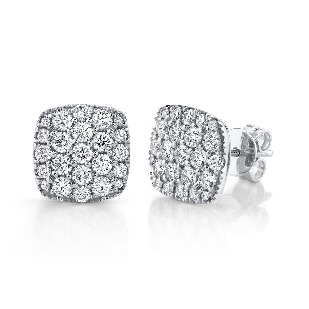 1.10CT DIAMOND PAVE STUD EARRING