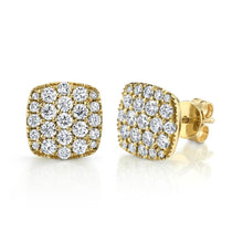 Load image into Gallery viewer, 1.10CT DIAMOND PAVE STUD EARRING
