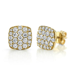 1.10CT DIAMOND PAVE STUD EARRING