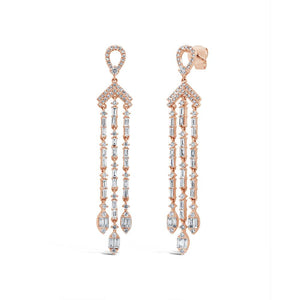 1.67CT DIAMOND BAGUETTE EARRING