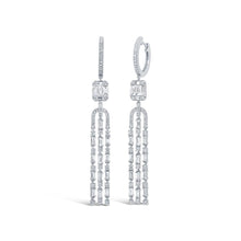 Load image into Gallery viewer, 1.86CT DIAMOND BAGUETTE EARRING
