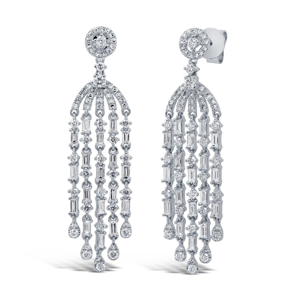 1.83CT DIAMOND BAGUETTE EARRING