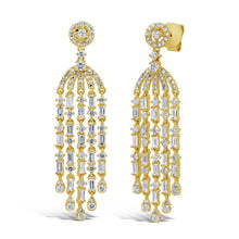 Load image into Gallery viewer, 1.83CT DIAMOND BAGUETTE EARRING
