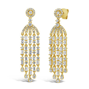 1.83CT DIAMOND BAGUETTE EARRING