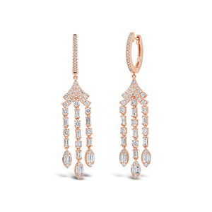 1.74CT DIAMOND BAGUETTE EARRING