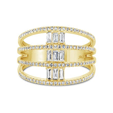 Load image into Gallery viewer, 0.52CT DIAMOND BAGUETTE RING
