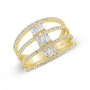 0.52CT DIAMOND BAGUETTE RING