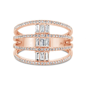 0.52CT DIAMOND BAGUETTE RING