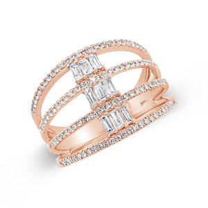 0.52CT DIAMOND BAGUETTE RING