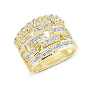 1.58CT DIAMOND BAGUETTE RING