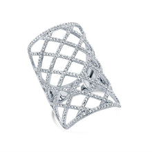 Load image into Gallery viewer, 1.02CT DIAMOND CRISSCROSS RING
