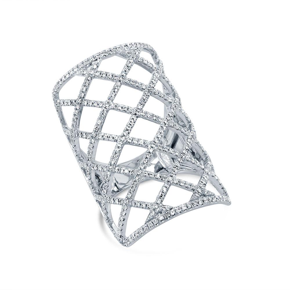 1.02CT DIAMOND CRISSCROSS RING