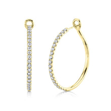 Load image into Gallery viewer, 1.50CT DIAMOND HOOP EARRING
