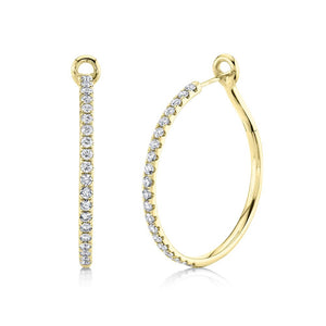 1.50CT DIAMOND HOOP EARRING