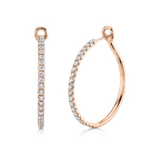 Load image into Gallery viewer, 1.50CT DIAMOND HOOP EARRING
