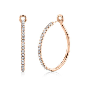 1.50CT DIAMOND HOOP EARRING