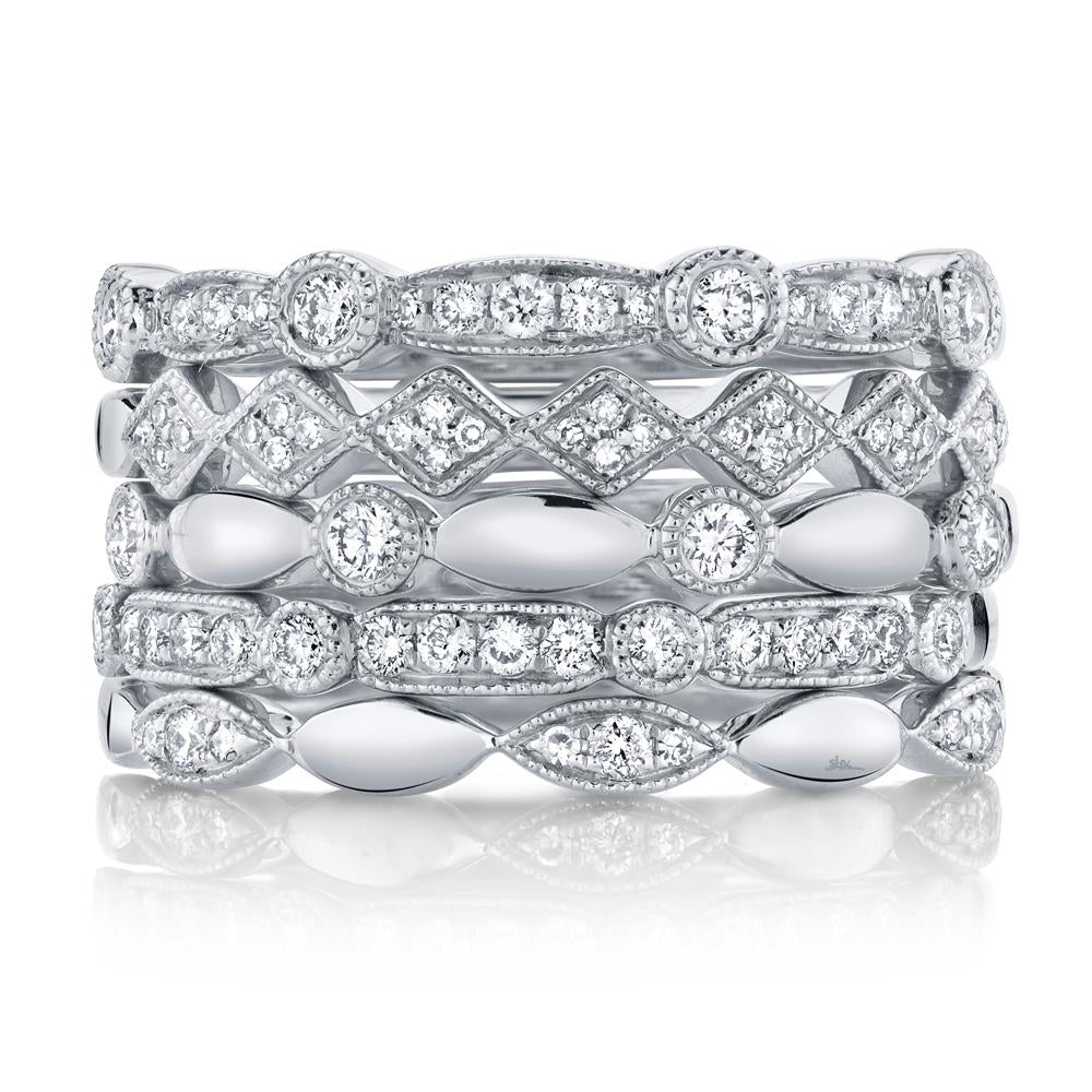 0.50CT DIAMOND RING 5-PC