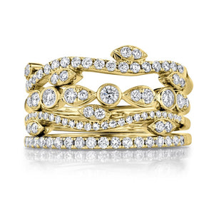 0.78CT DIAMOND RING 4-PC