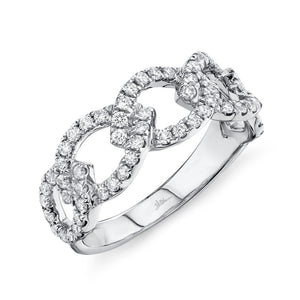 0.61CT DIAMOND LINK RING