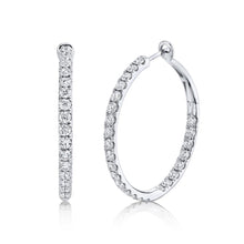 Load image into Gallery viewer, 4.00CT DIAMOND HOOP EARRING
