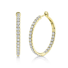 Load image into Gallery viewer, 4.00CT DIAMOND HOOP EARRING
