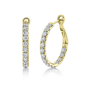 2.42CT DIAMOND HOOP EARRING