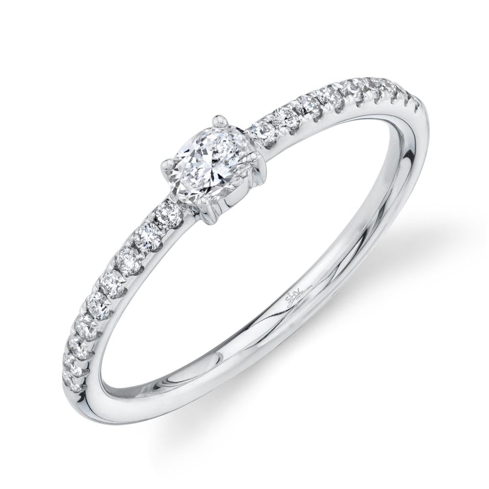 0.33CT DIAMOND OVAL RING