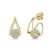 Load image into Gallery viewer, 1.50CT DIAMOND PAVE BALL EARRING
