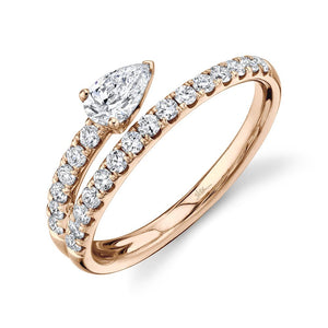 0.72CT DIAMOND PEAR RING