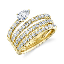 Load image into Gallery viewer, 1.28CT DIAMOND PEAR RING
