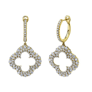 2.31CT DIAMOND CLOVER EARRING