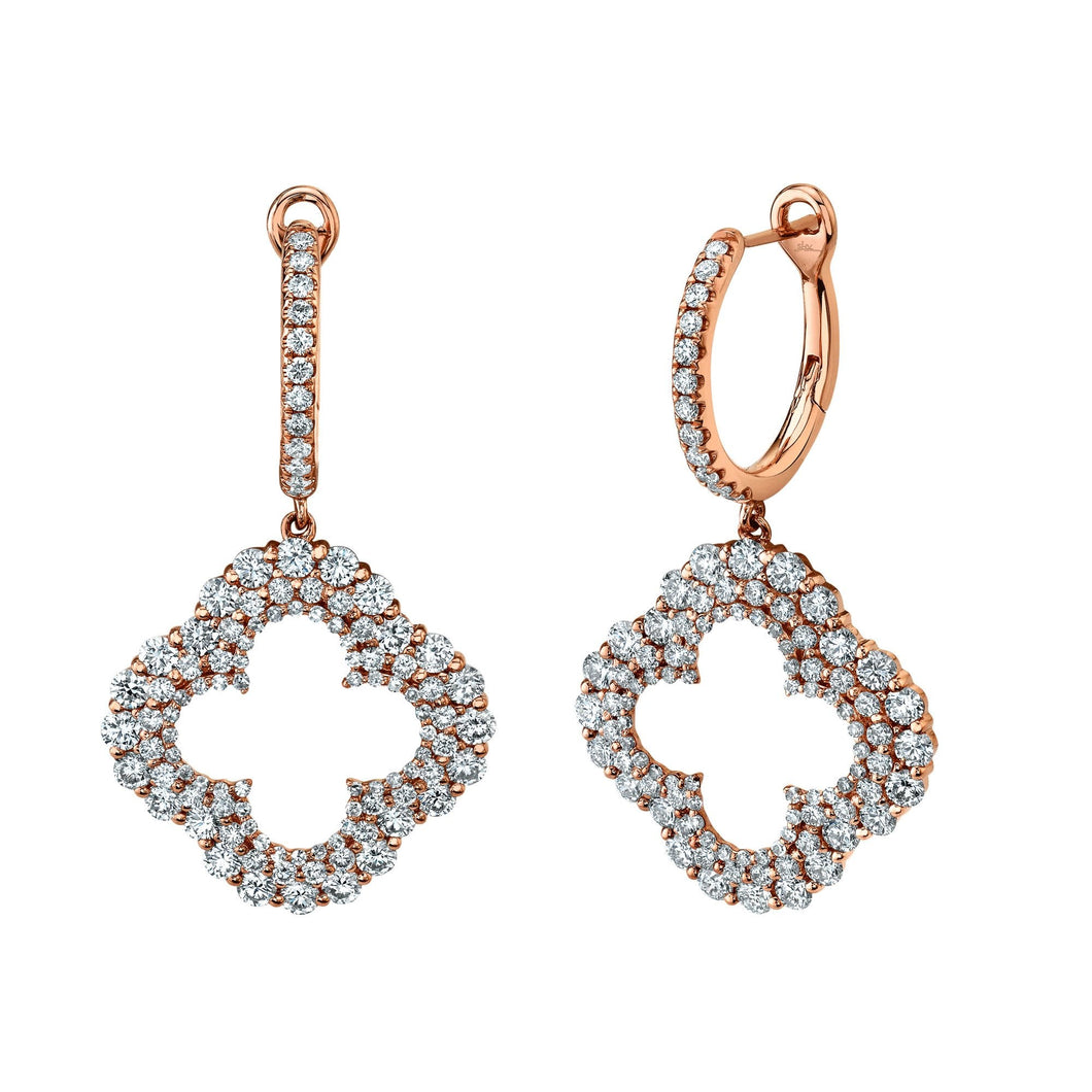 2.31CT DIAMOND CLOVER EARRING