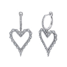 Load image into Gallery viewer, 1.99CT DIAMOND HEART EARRING
