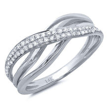 Load image into Gallery viewer, 0.22CT DIAMOND BRIDGE RING
