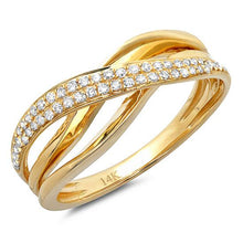 Load image into Gallery viewer, 0.22CT DIAMOND BRIDGE RING
