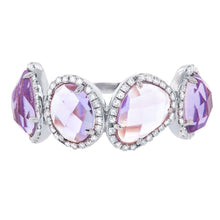 Load image into Gallery viewer, 0.27CT DIAMOND &amp; 3.47CT AMETHYST RING
