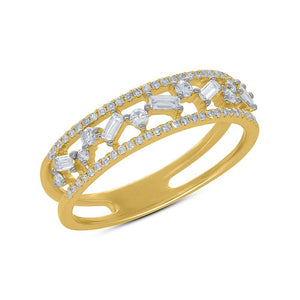 0.39CT DIAMOND BAGUETTE RING