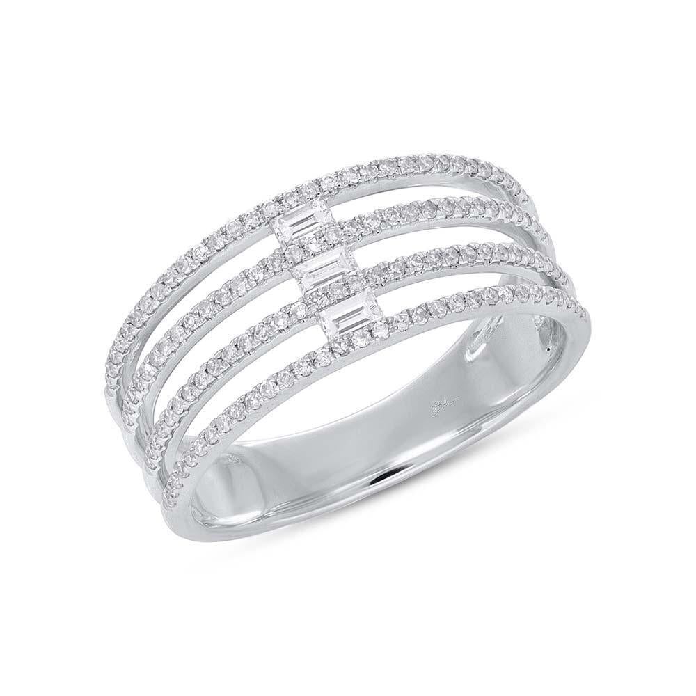 0.40CT DIAMOND BAGUETTE RING