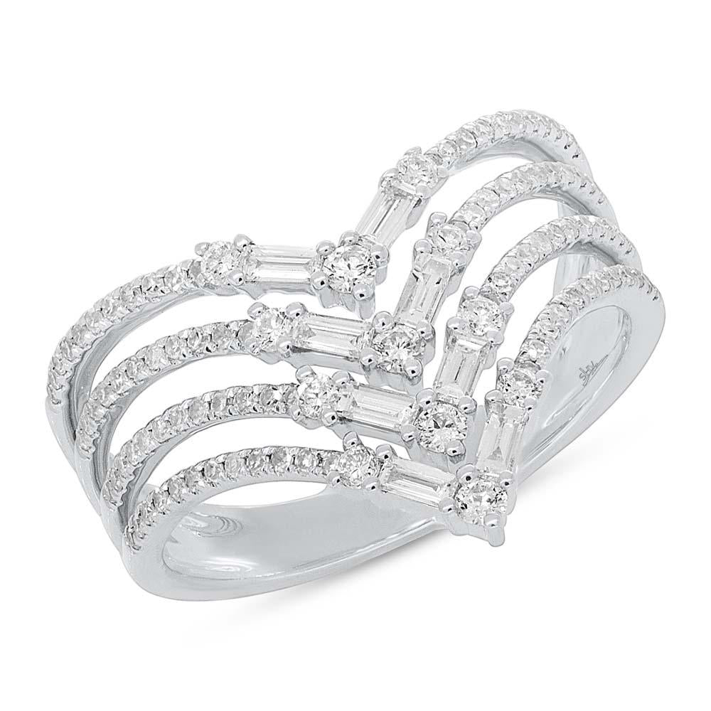 0.70CT DIAMOND BAGUETTE RING