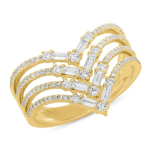 0.70CT DIAMOND BAGUETTE RING