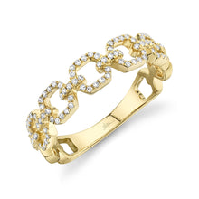 Load image into Gallery viewer, 0.22CT DIAMOND LINK RING
